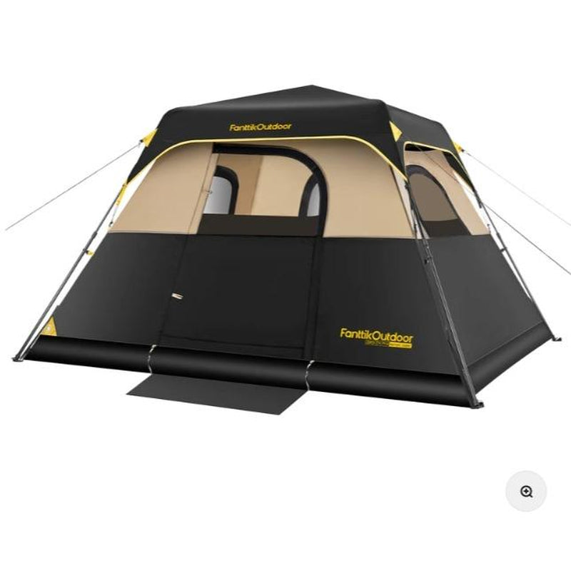 Fanttik Outdoor Zeta C4/C6 Pro Instant Cabin Tent 4/6 Person Portable Waterproof with Removable Canopy, Windproof, and High-Quality Materials Camping Equipment Spacious Interior